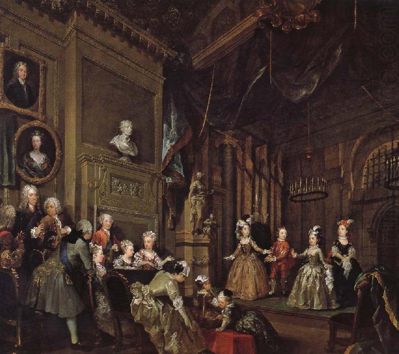 William Hogarth Spanish performances oil painting picture